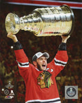 Chicago Blackhawks Jonathan Toews 2015 Stanley Cup Champions Raising the Cup Photo product image 1, provided for visual