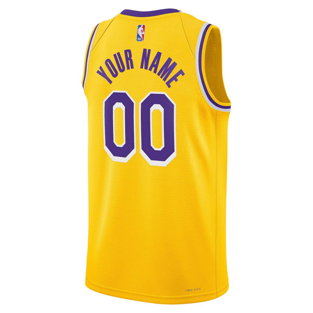 Los Angeles Lakers Nike Unisex Swingman Custom Jersey Gold product image 3