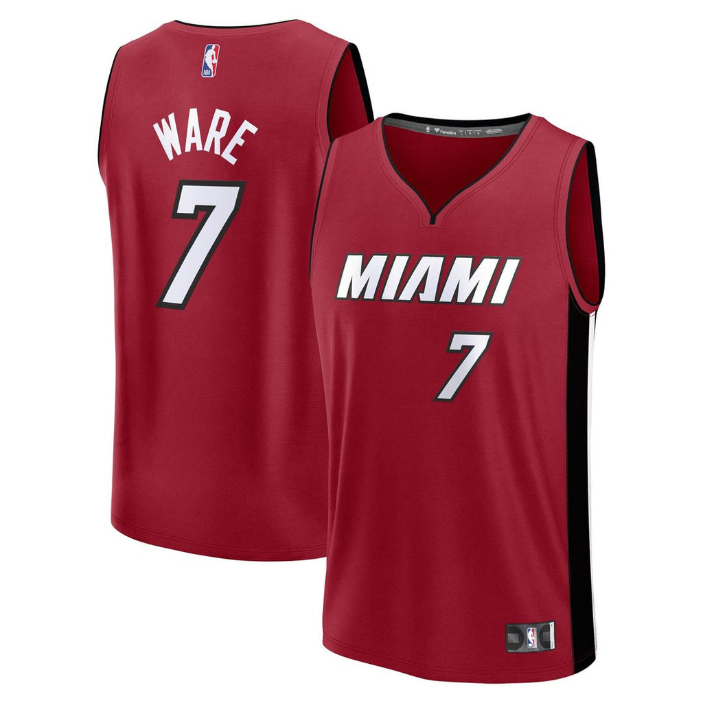 Miami Heat Kel'el Ware Fanatics Fast Break Player Jersey product image 1