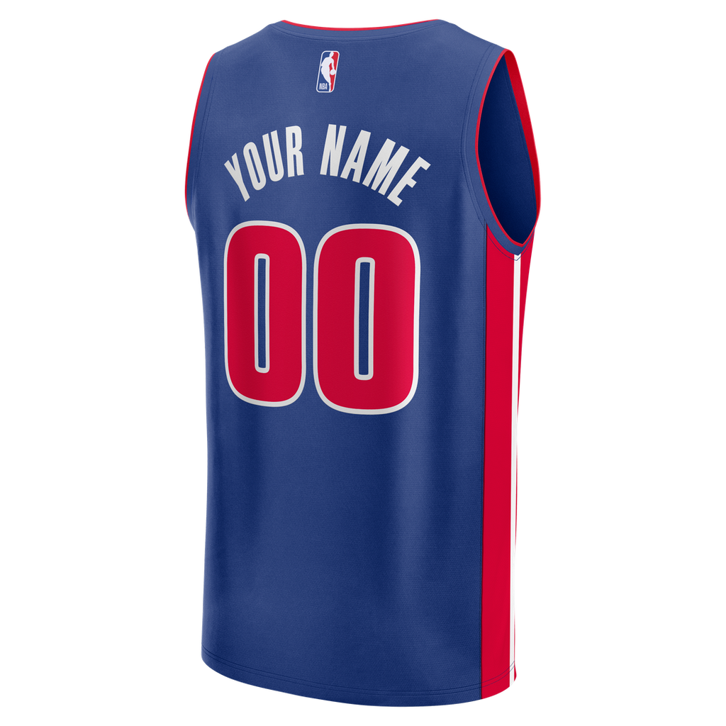 Detroit Pistons Fanatics Fast Break Custom Jersey - Icon product image 3