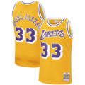 Los Angeles Lakers Kareem Abdul-Jabbar Mitchell & Ness Gold 1984-85 Hardwood Classics Swingman Jersey for Men product image