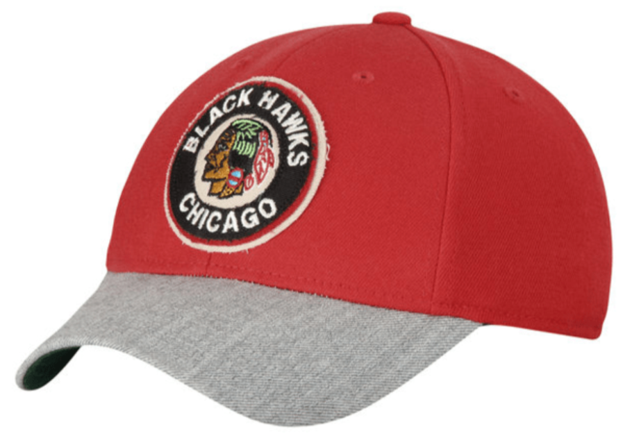 Chicago Blackhawks Reebok Red CCM Structured Flex Hat for Men product image 1, provided for visual reference and product