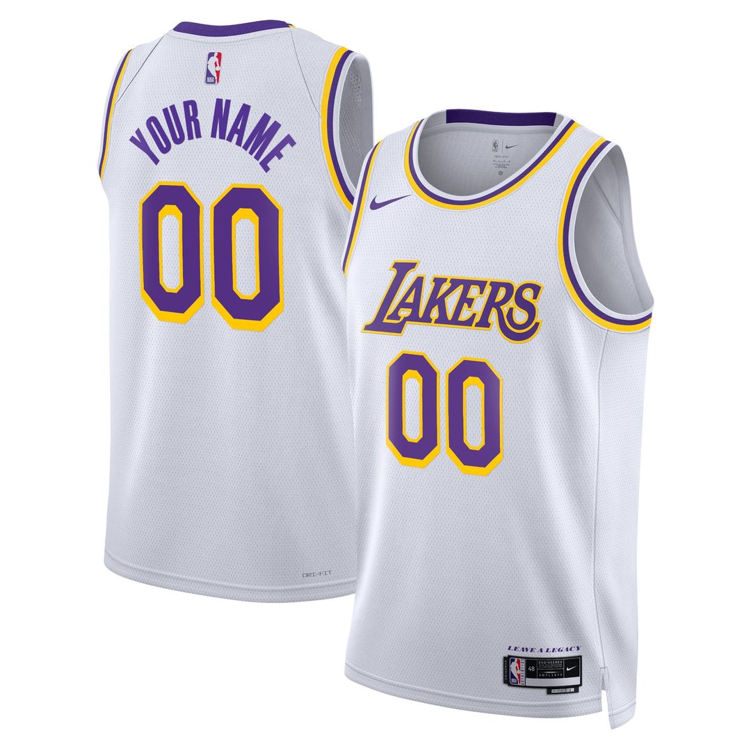 Los Angeles Lakers Nike Unisex Swingman Custom Jersey White product image 4