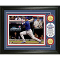 Chicago Cubs 2016 World Series Champs Bronze Coin Zobrist MVP Framed Photo Mint product image 1, provided for visual