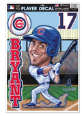Kris Bryant Chicago Cubs Caricature Player Decal Sheet product image 1, provided for visual reference and product detail