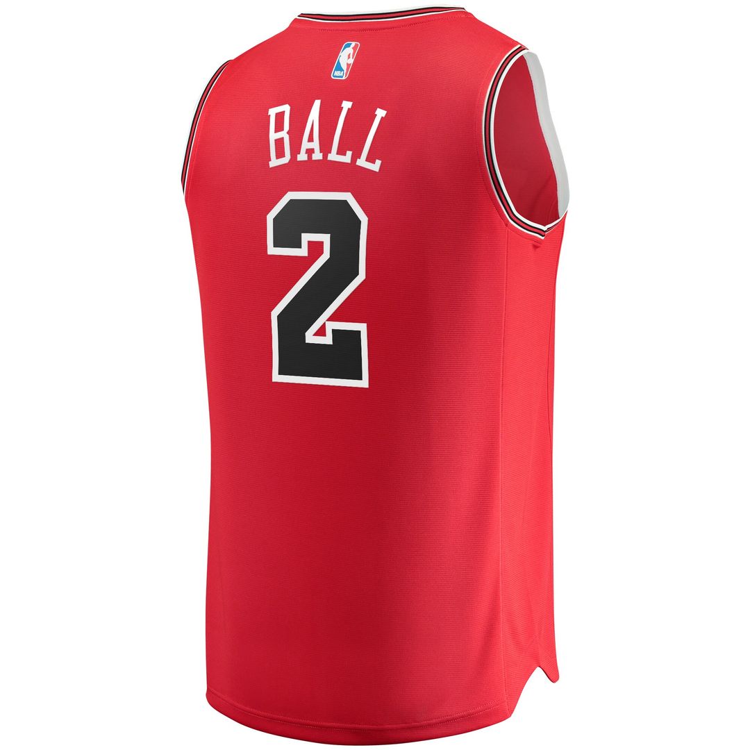 Chicago Bulls Lonzo Ball Fanatics Youth Fast Break Road product image 3