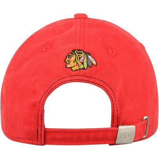 Old Time Hockey Chicago Blackhawks Red Dover Slouch Adjustable Hat product image 2, provided for visual reference and