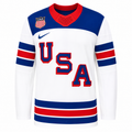 Team USA Hockey Nike White Replica Jersey for Men product image 1, provided for visual reference and product detail review