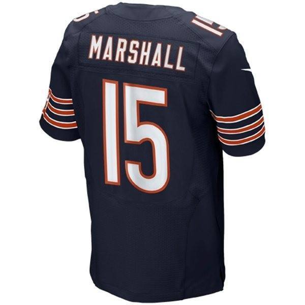 Brandon Marshall Navy Chicago Bears Nike Vapor Elite Jersey for Men product image 2, provided for visual reference and