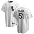NIKE Men Rikuu Nishida Chicago White Sox White Home Replica Jersey With Premium Twill Lettering product image 1, provided