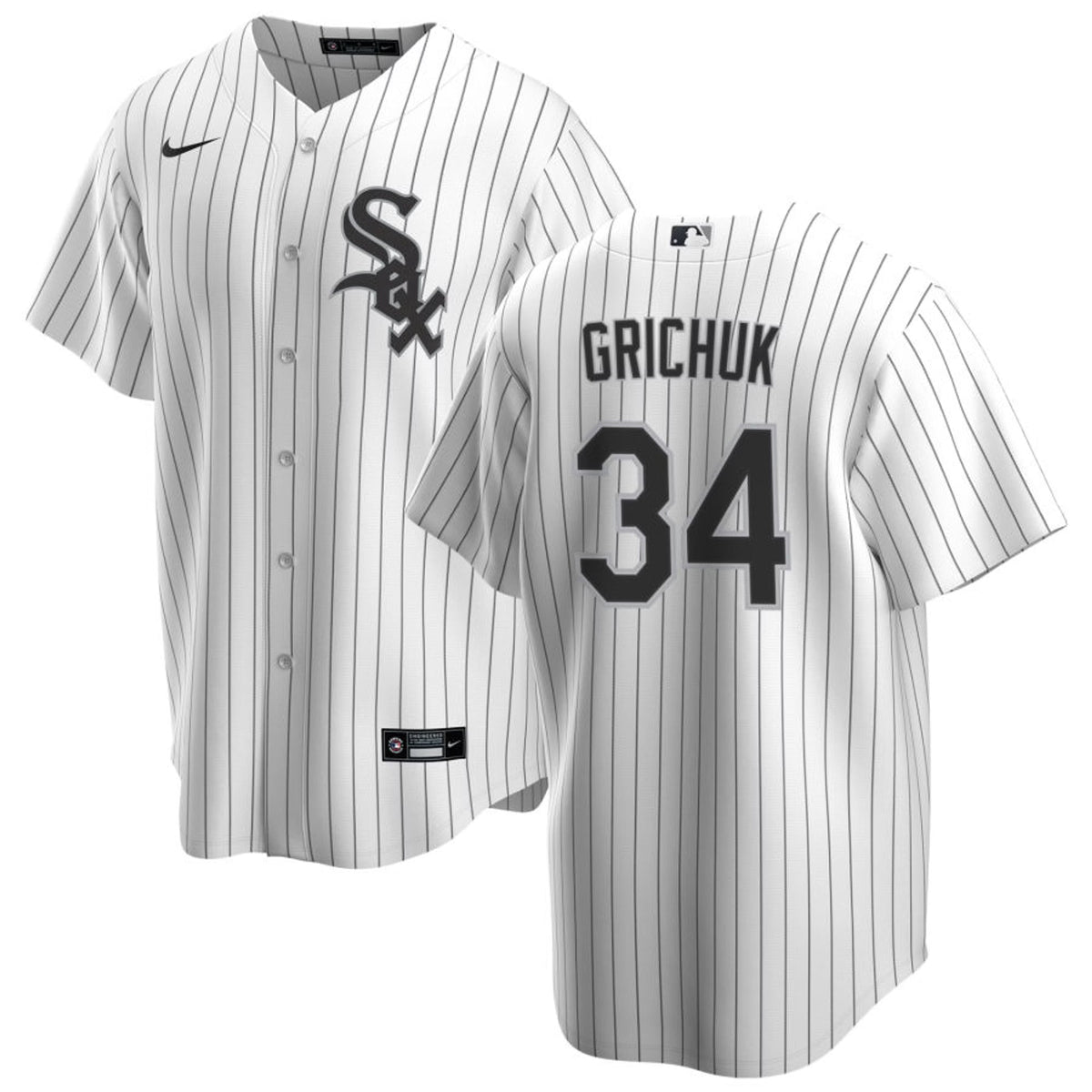 NIKE Men Randal Grichuk Chicago White Sox Home Premium Replica Jersey product image 1, provided for visual reference and
