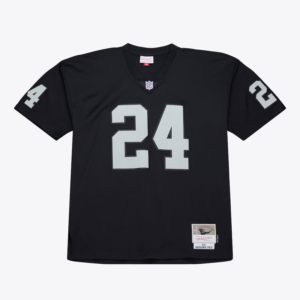 Mitchell & Ness Marshawn Lynch Las Vegas Raiders Black Retired Player Legacy Replica Jersey product image 2, provided for