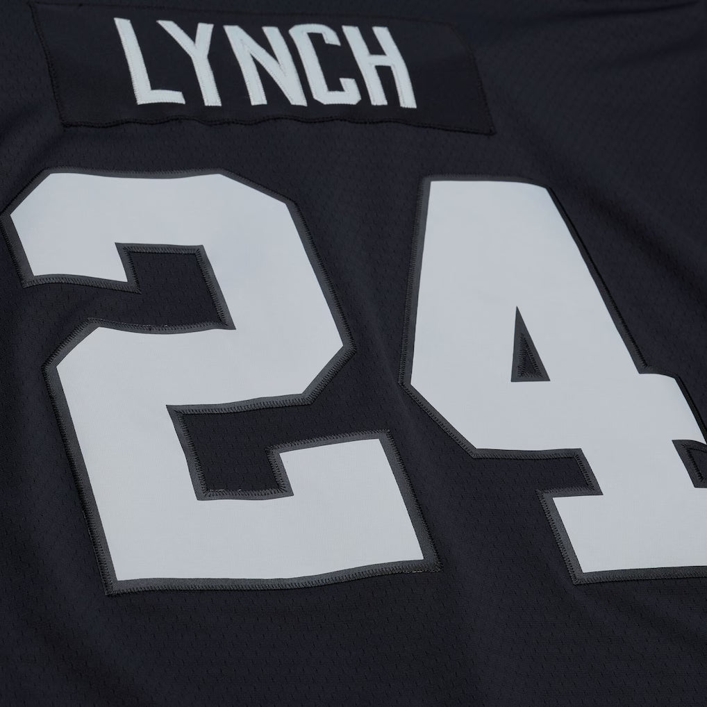 Mitchell & Ness Marshawn Lynch Las Vegas Raiders Black Retired Player Legacy Replica Jersey product image 3, provided for