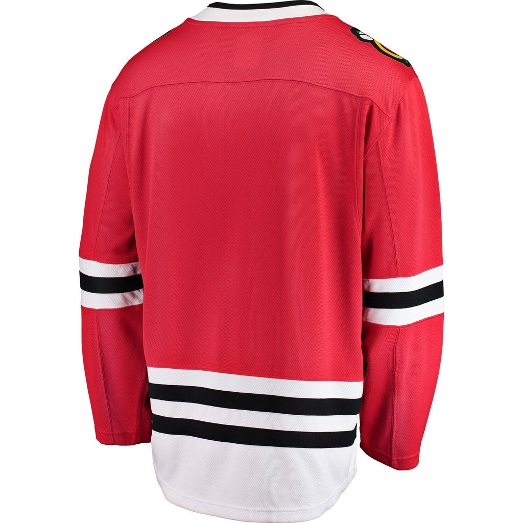 Chicago Blackhawks Fanatics Red Blank Breakaway Home Jersey for Men product image 3, provided for visual reference and