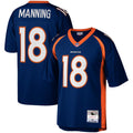 Mens Denver Broncos Peyton Manning Mitchell & Ness Navy 2015 Legacy Replica Jersey product image 1, provided for visual
