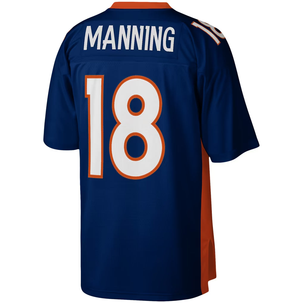 Mens Denver Broncos Peyton Manning Mitchell & Ness Navy 2015 Legacy Replica Jersey product image 3, provided for visual