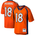 Mens Denver Broncos Peyton Manning Mitchell & Ness Orange 2015 Legacy Replica Jersey product image 1, provided for visual
