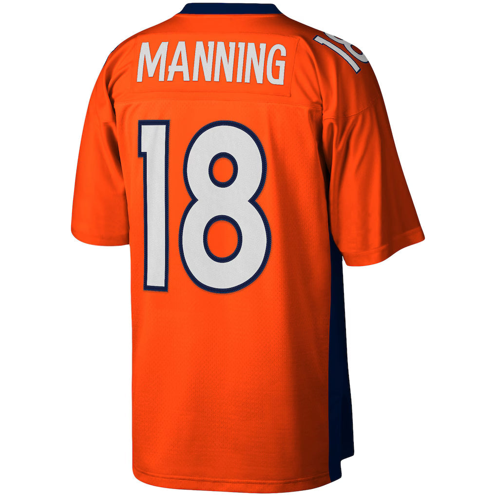 Mens Denver Broncos Peyton Manning Mitchell & Ness Orange 2015 Legacy Replica Jersey product image 3, provided for visual