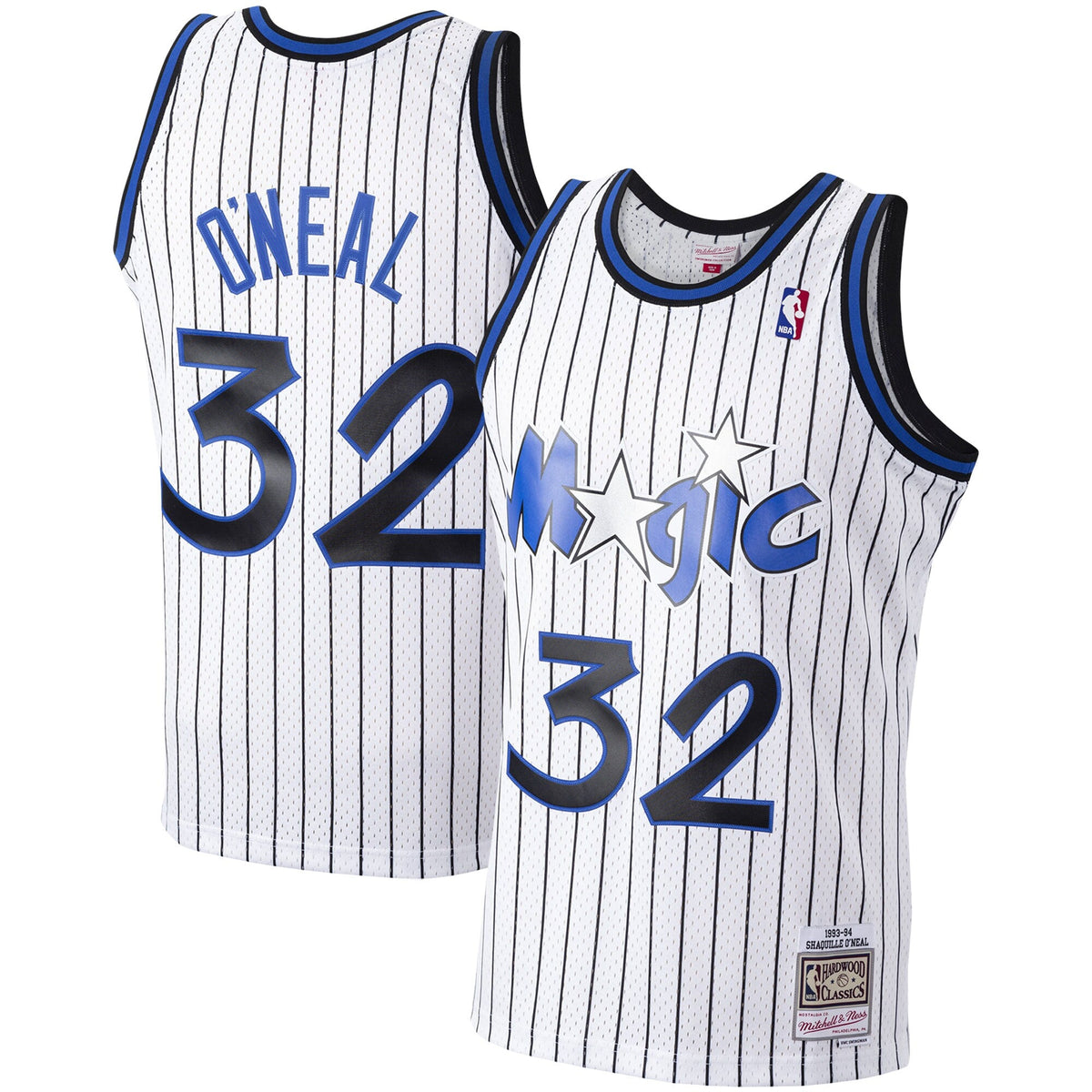 Mitchell & Ness Shaquille O'Neal White Orlando Magic Hardwood Classics Swingman Jersey for Men product image 1, provided for