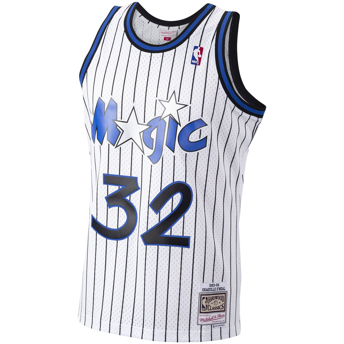Mitchell & Ness Shaquille O'Neal White Orlando Magic Hardwood Classics Swingman Jersey for Men product image 2, provided for