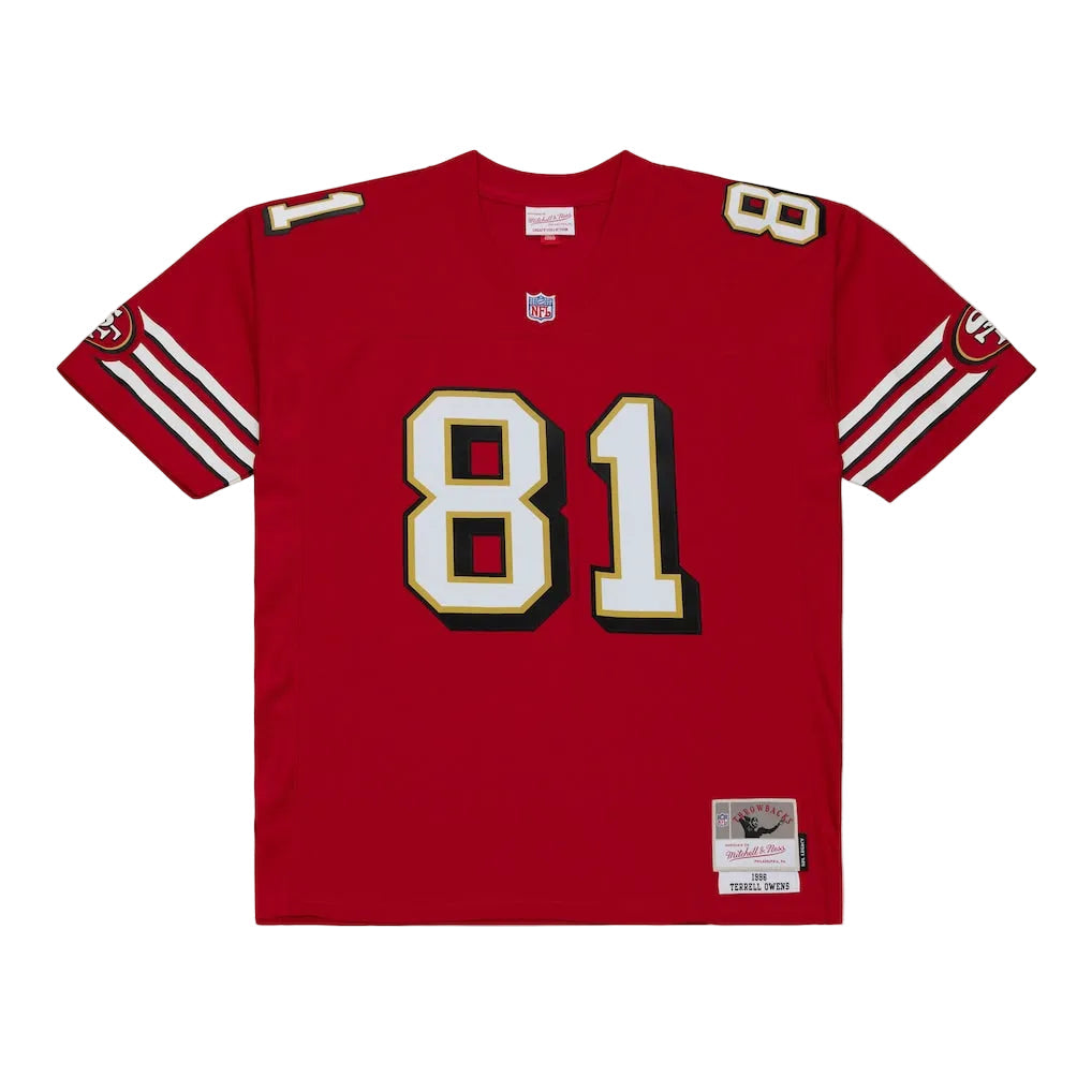Mitchell & Ness Terrell Owens White San Francisco 49ers 1996 Retired Player Legacy Replica Jersey for Men product image 2,