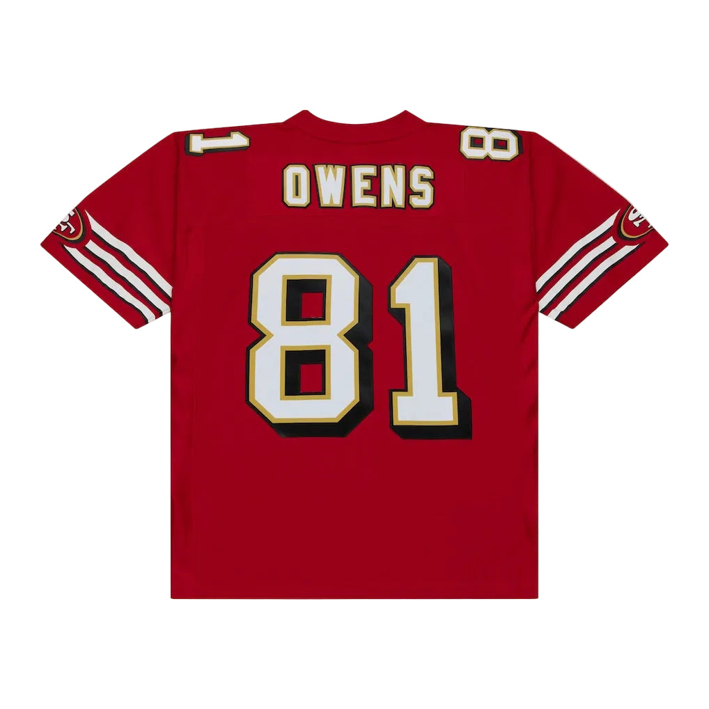 Mitchell & Ness Terrell Owens White San Francisco 49ers 1996 Retired Player Legacy Replica Jersey for Men product image 1,