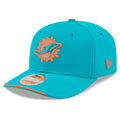 Miami Dolphins New Era 2026 NFL Sideline 9SEVENTY Throwback Logo Aqua Adjustable Hat for Men product image 1, provided for