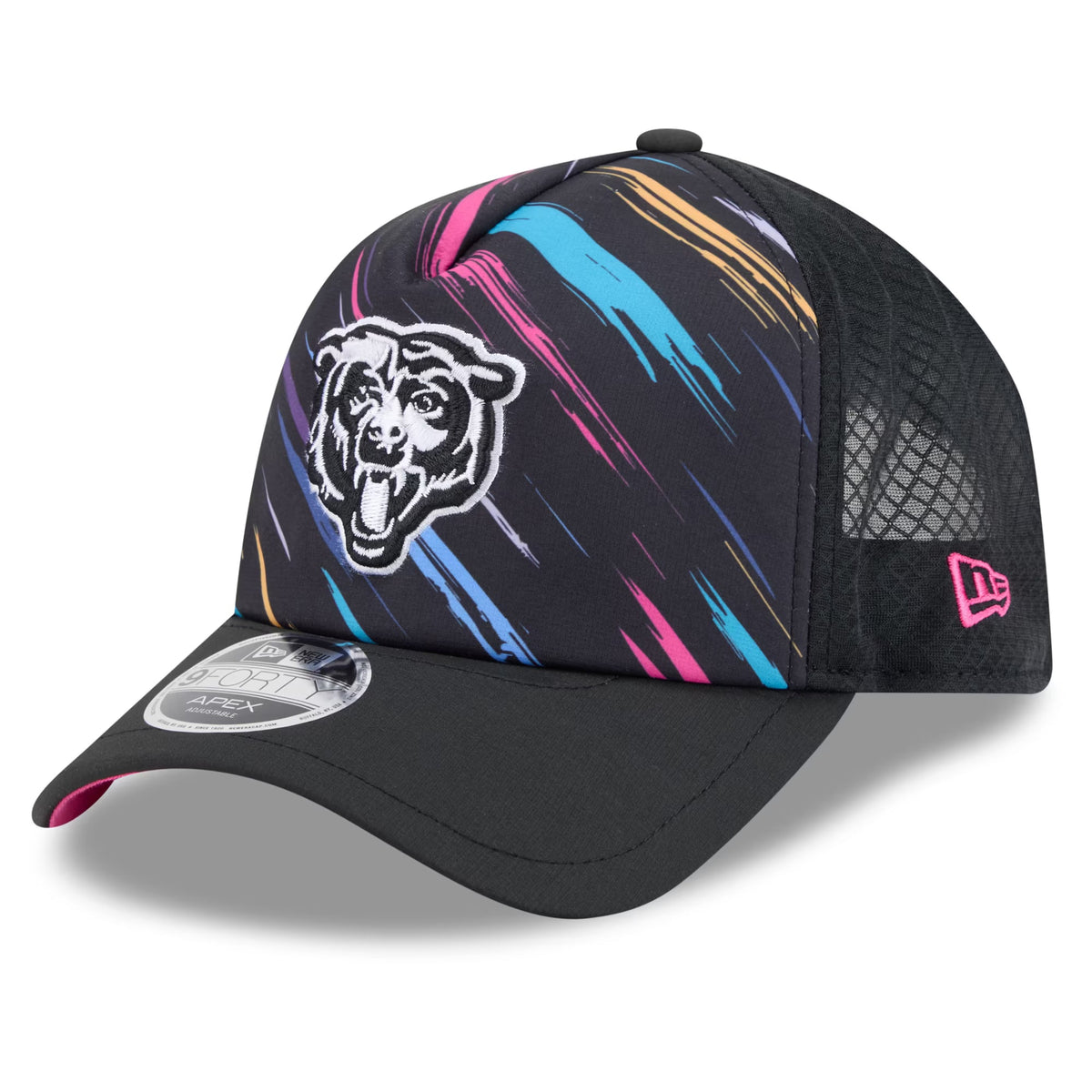 Chicago Bears New Era 2026 Crucial Catch Apex 9FORTY Adjustable Trucker Hat for Men product image 3, provided for visual
