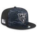 Chicago Bears New Era 2026 Salute To Service 9FIFTY Bearhead Logo Adjustable Snapback Hat - Black product image 1, provided