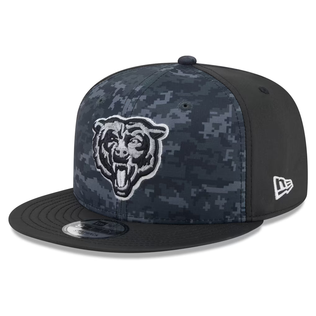 Chicago Bears New Era 2026 Salute To Service 9FIFTY Bearhead Logo Adjustable Snapback Hat - Black product image 3, provided