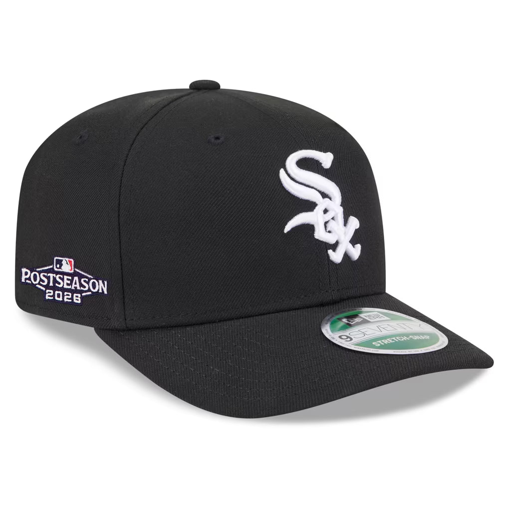 Chicago White Sox New Era 2026 MLB Postseason Side Patch 9SEVENTY Adjustable Hat - Black product image 1, provided for