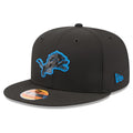 Detroit Lions New Era 2026 NFL Sideline 9FIFTY Black Performance Adjustable Hat for Men product image 1, provided for visual