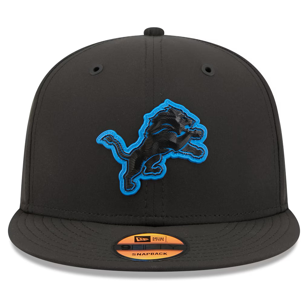Detroit Lions New Era 2026 NFL Sideline 9FIFTY Black Performance Adjustable Hat for Men product image 2, provided for visual