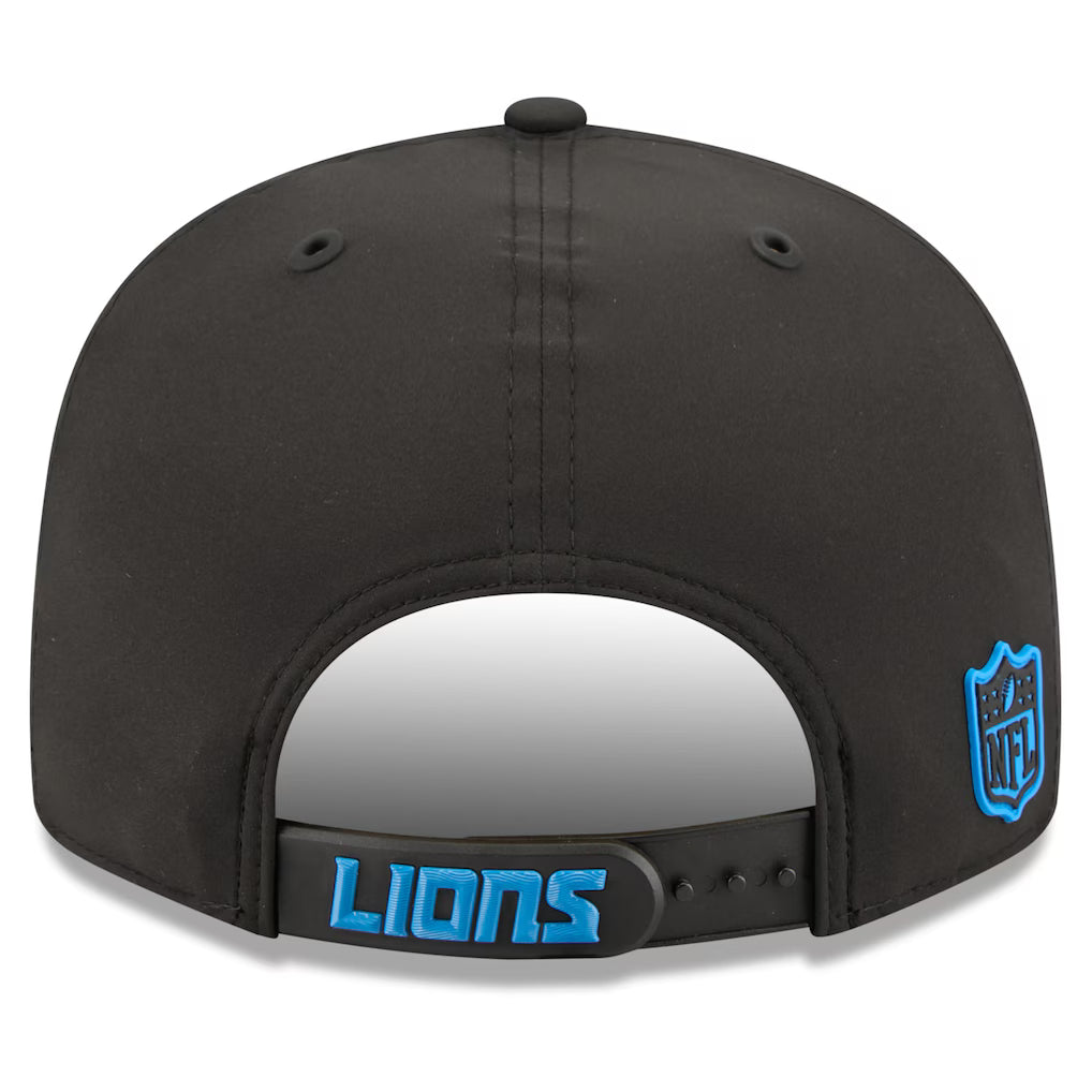 Detroit Lions New Era 2026 NFL Sideline 9FIFTY Black Performance Adjustable Hat for Men product image 4, provided for visual