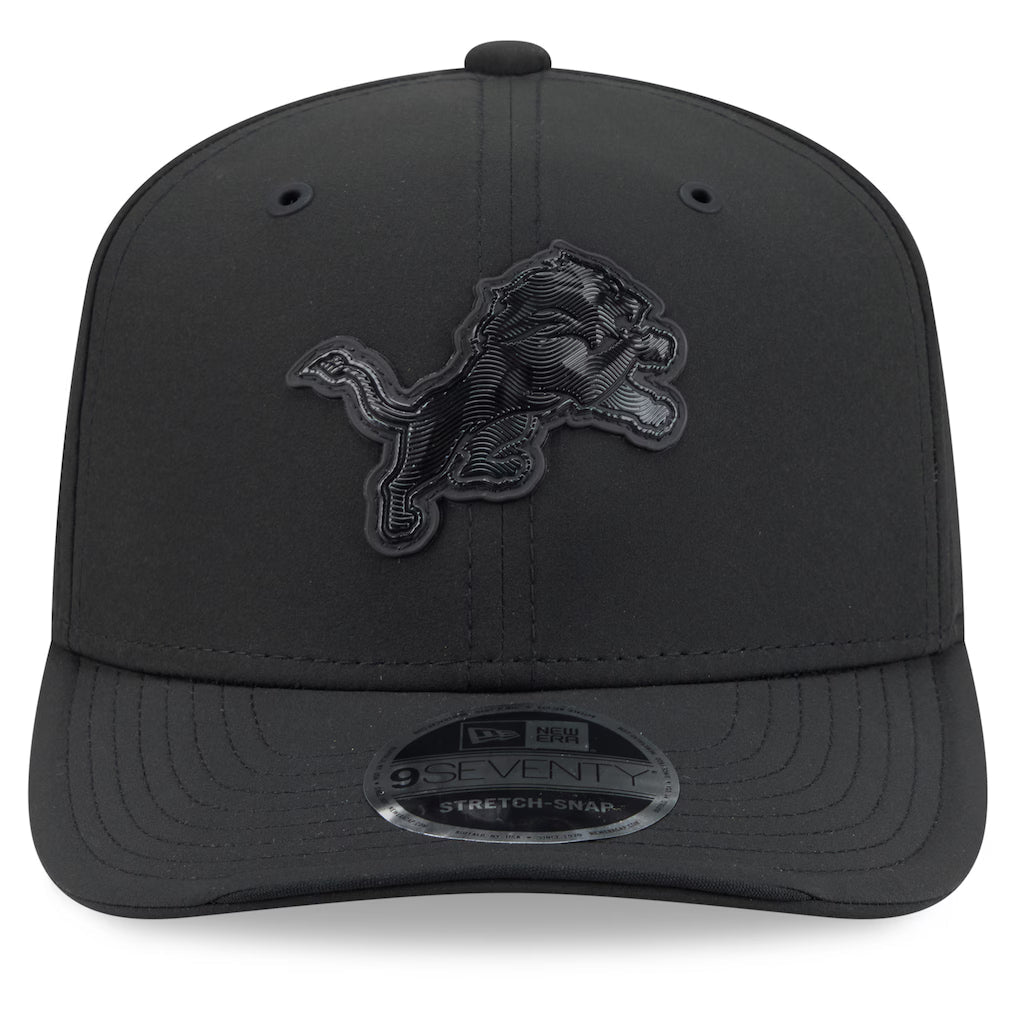 Detroit Lions New Era 2026 NFL Sideline 9SEVENTY Black Adjustable Hat for Men product image 2, provided for visual reference