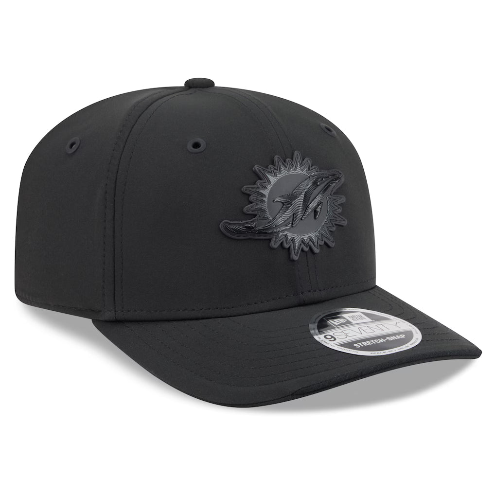 Miami Dolphins New Era 2026 NFL Sideline 9SEVENTY Black Adjustable Hat for Men product image 3, provided for visual