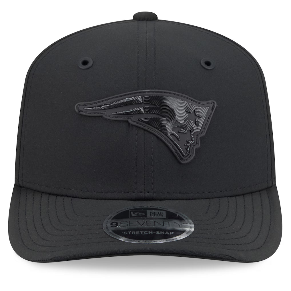 New England Patriots New Era 2026 NFL Sideline 9SEVENTY Black Patriot Logo Adjustable Hat for Men product image 2, provided