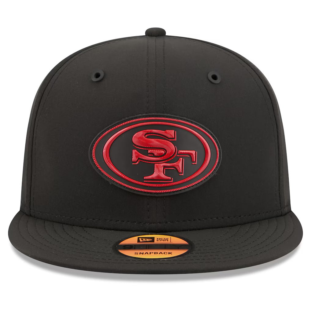 San Francisco 49ers New Era 2026 NFL Sideline 9FIFTY Black Performance Adjustable Hat for Men product image 2, provided for