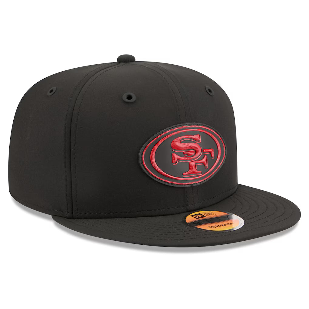 San Francisco 49ers New Era 2026 NFL Sideline 9FIFTY Black Performance Adjustable Hat for Men product image 3, provided for