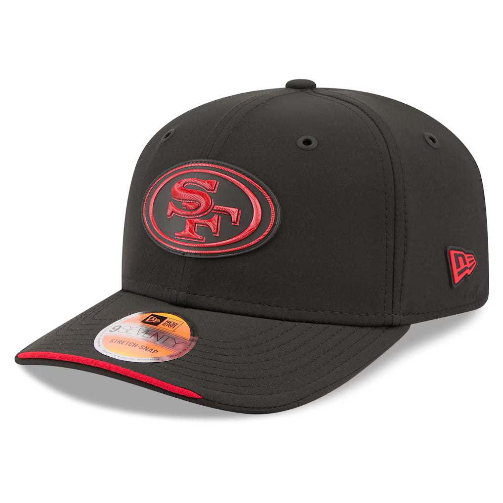 San Francisco 49ers New Era 2026 NFL Sideline 9SEVENTY Black Adjustable Hat for Men product image 1, provided for visual
