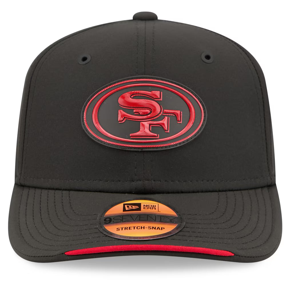 San Francisco 49ers New Era 2026 NFL Sideline 9SEVENTY Black Adjustable Hat for Men product image 2, provided for visual