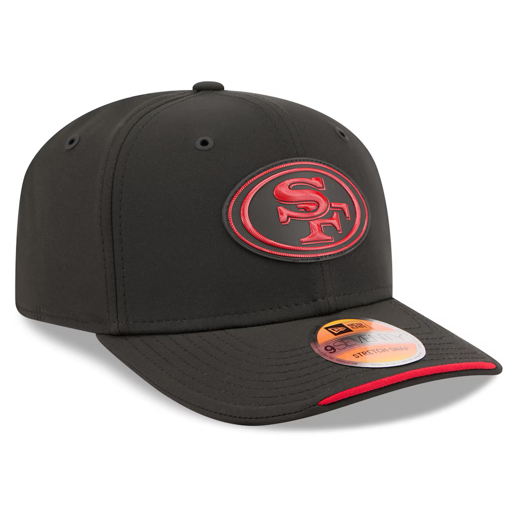 San Francisco 49ers New Era 2026 NFL Sideline 9SEVENTY Black Adjustable Hat for Men product image 3, provided for visual