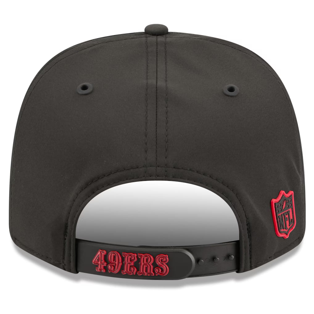 San Francisco 49ers New Era 2026 NFL Sideline 9SEVENTY Black Adjustable Hat for Men product image 4, provided for visual