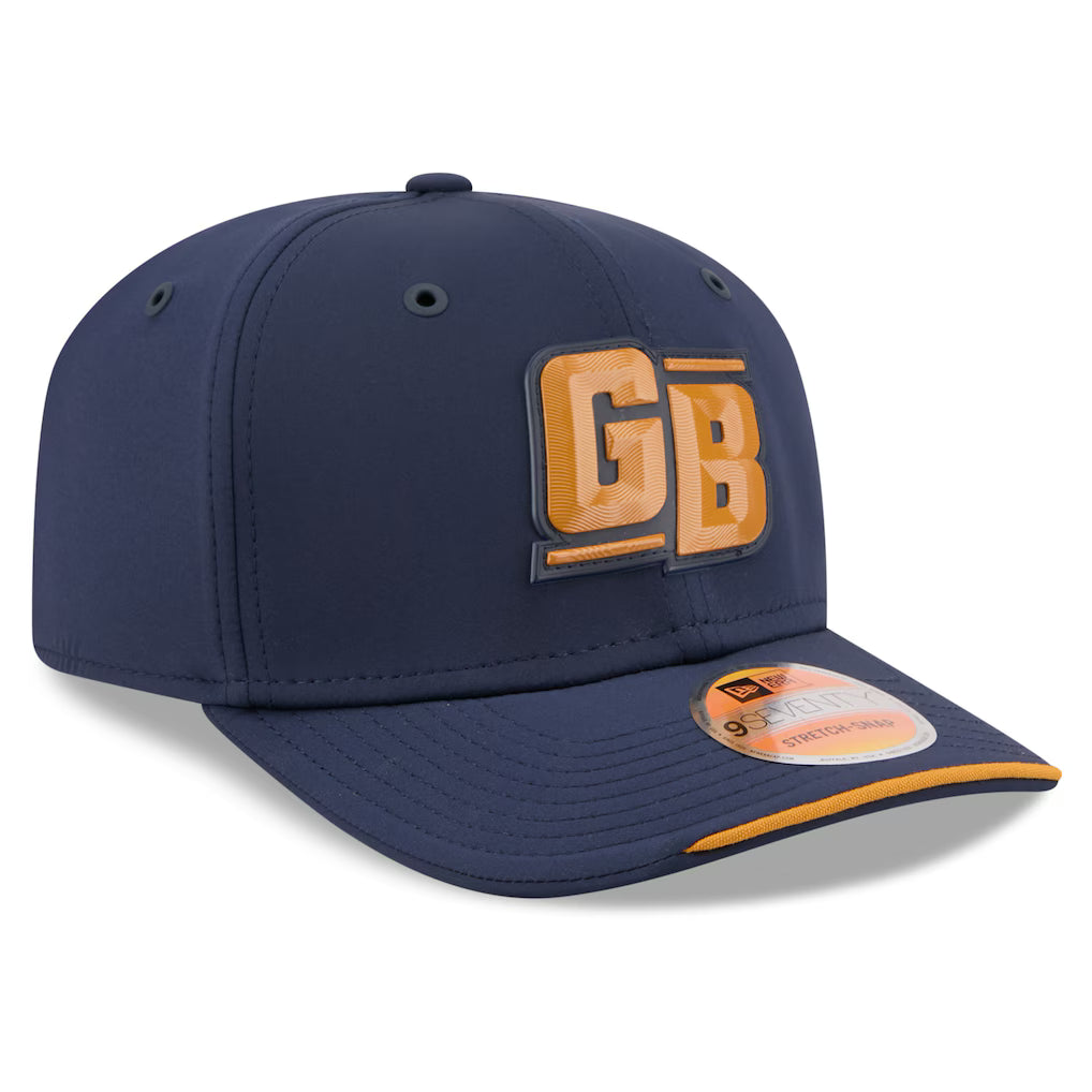 Green Bay Packers New Era 2026 NFL Sideline 9SEVENTY Alternate Navy Adjustable Hat for Men product image 3, provided for