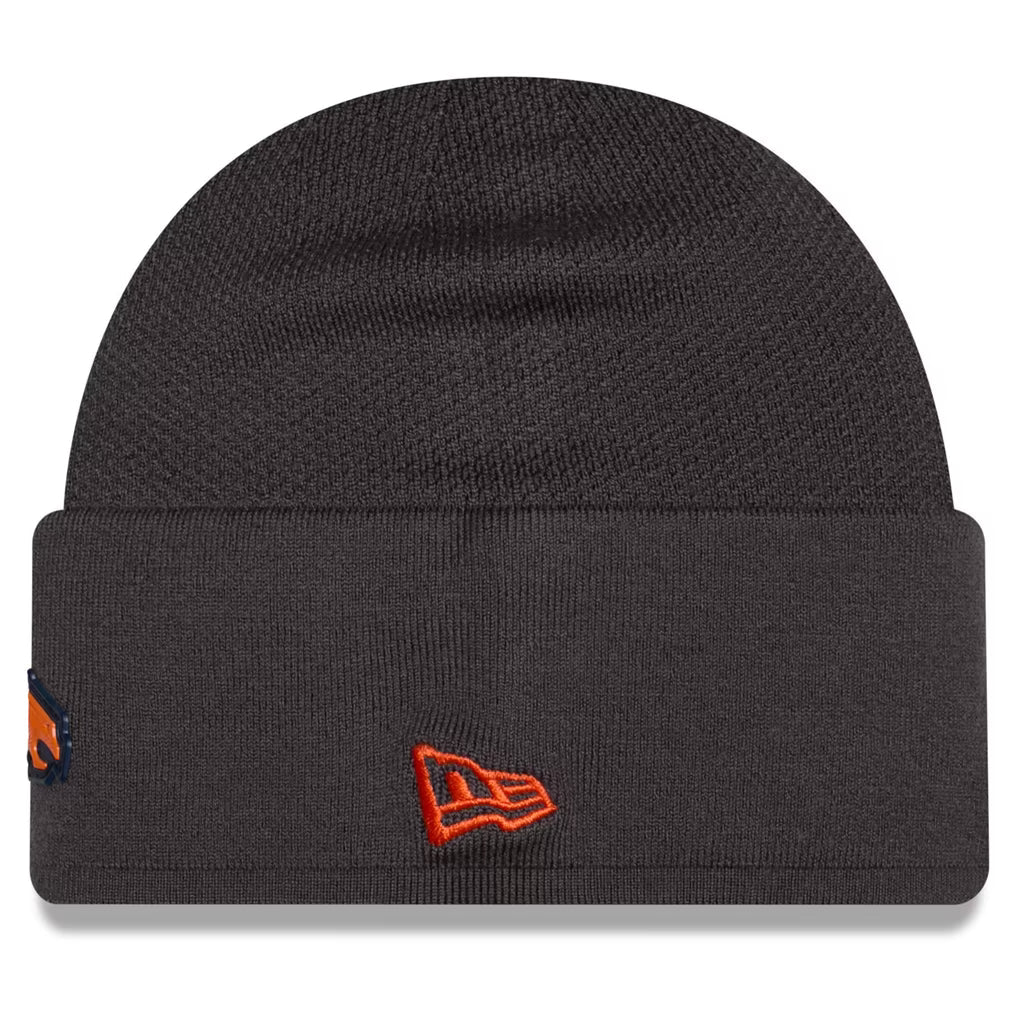 Denver Broncos 2026 New Era Official Sideline Throwback Gray Skully Knit Hat product image 3, provided for visual reference