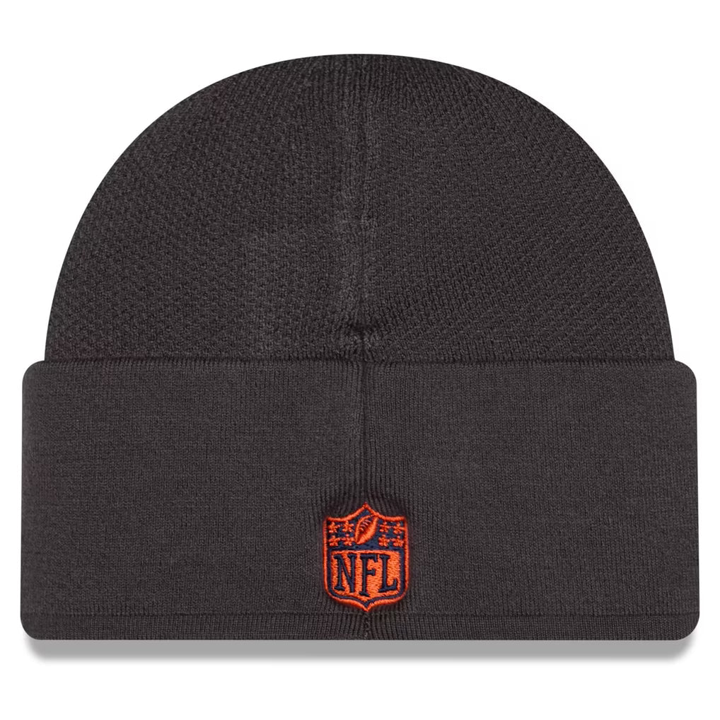 Denver Broncos 2026 New Era Official Sideline Throwback Gray Skully Knit Hat product image 2, provided for visual reference