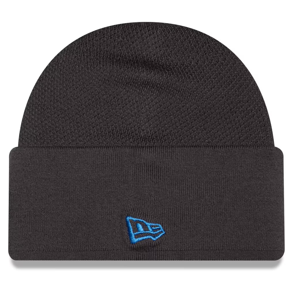 Detroit Lions 2026 New Era Official Sideline Gray Skully Knit Hat product image 3, provided for visual reference and product