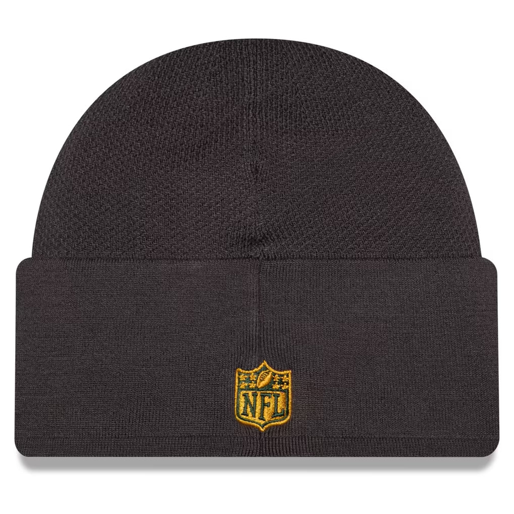 Green Bay Packers 2026 New Era Official Sideline Gray Skully Knit Hat product image 2, provided for visual reference and