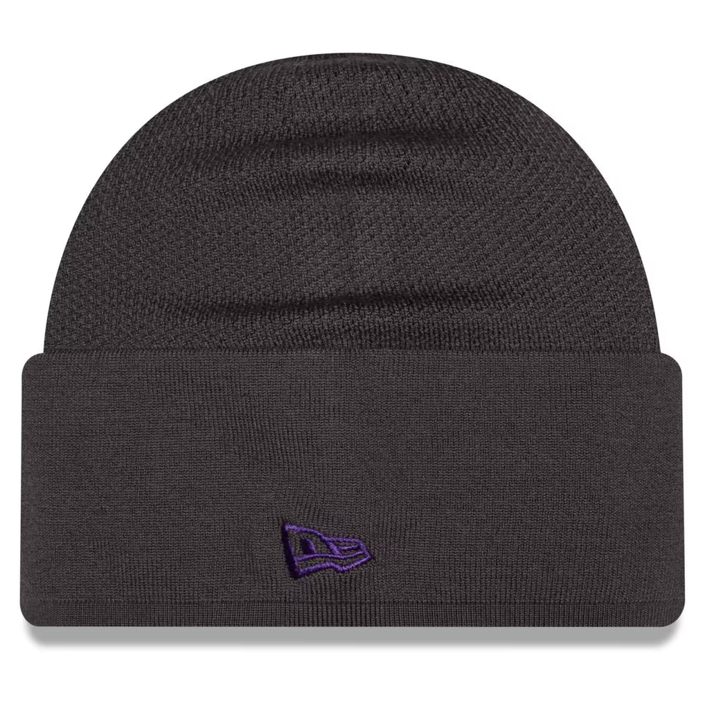 Minnesota Vikings 2026 New Era Official Sideline Gray Skully Knit Hat product image 3, provided for visual reference and