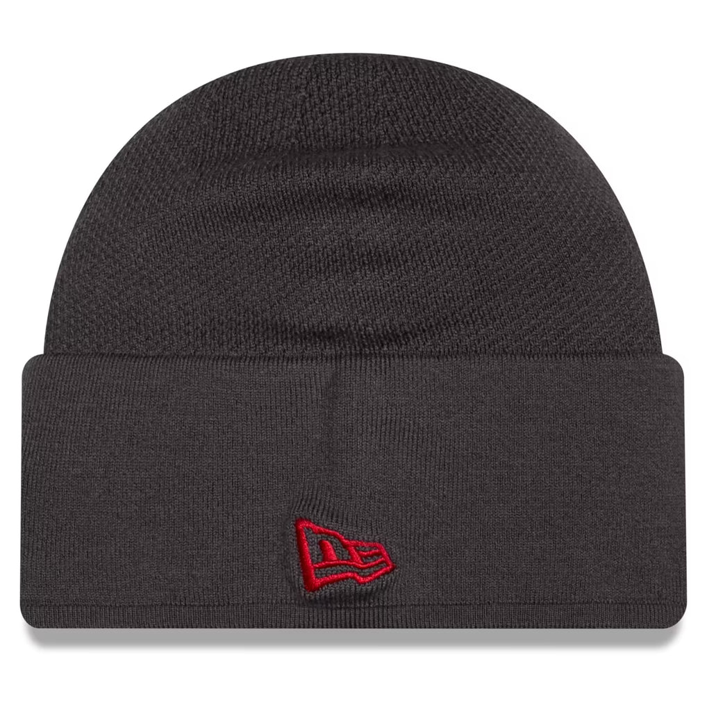 San Francisco 49ers 2026 New Era Official Sideline Gray Skully Knit Hat product image 3, provided for visual reference and